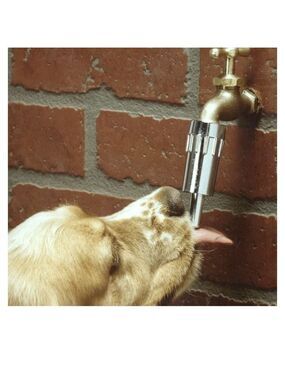 Lixit Pet Dog Waterer Faucet Outdoor Water Fountain Thirst Quencher